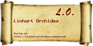 Linhart Orchidea névjegykártya